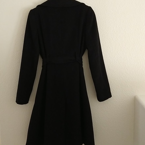 H&M Wool Winter Coat Black sz 6 - Picture 4 of 11